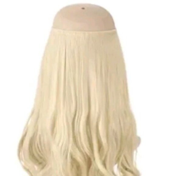 Blonde Synthetic Clip-In Hair Extension 24 Inches*Girlshow*Halloween*Cosplay*NIP - Picture 5 of 10